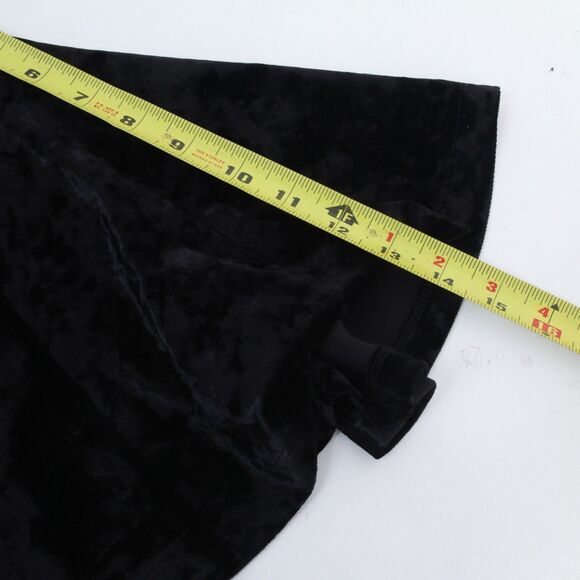 1.State Womens Velvet Off-Shoulder Black Bell Sleeve Classic Comfort Top, Small - Picture 9 of 13